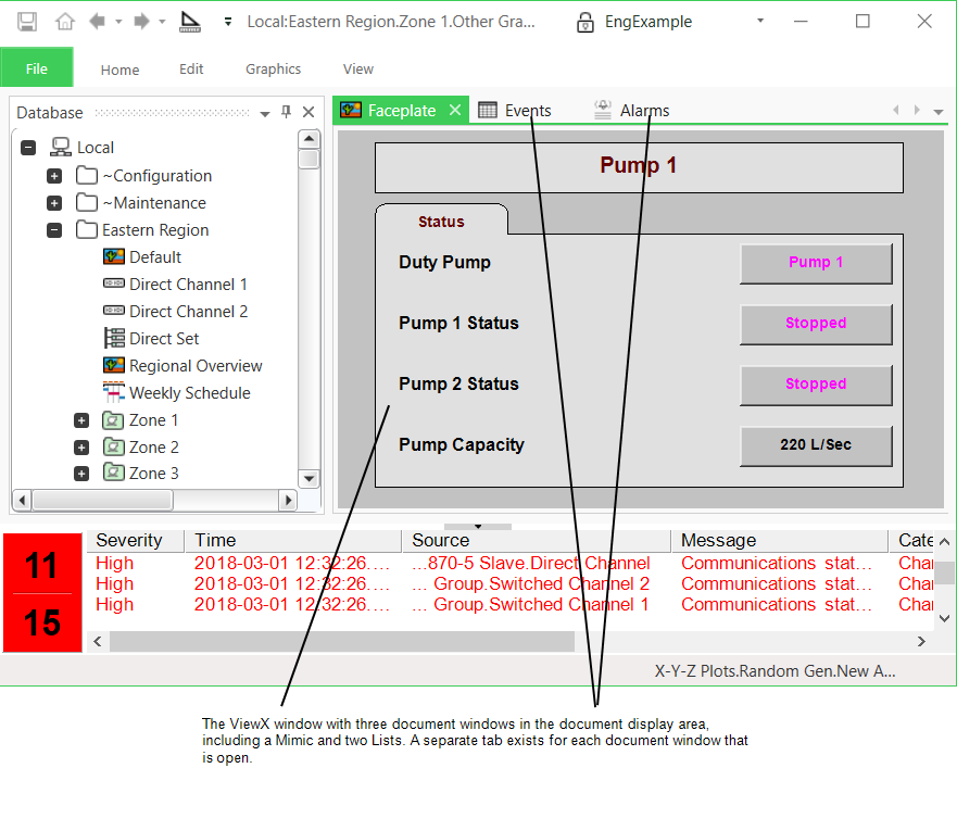 ViewX and Virtual ViewX Clients Guide Document Window (ViewX Client)